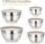 Umite Chef Mixing Bowls with Airtight Lids Set, 8PCS Stainless Steel Khaki Nesting Bowls with Grater Attachments, Kitchen Bowls with Non-Slip Bottoms, Size 5, 4, 3.5, 2, 1.5QT for Mixing & Serving